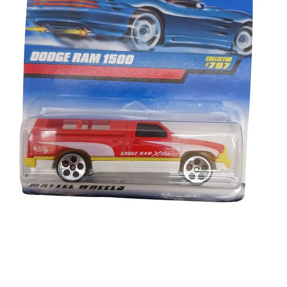 Hot Wheels 1998 Red Dodge Ram 1500 #797 Mattel 5 Hole Rims Collectible Toy Truck